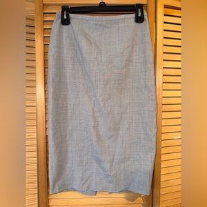 Classic Light Gray Pencil Skirt - Women's
